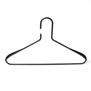 Hangares de ropa de camisa de hierro de alta resistencia, percha de ropa de metal negro, percha galvanizada - Product Image 6