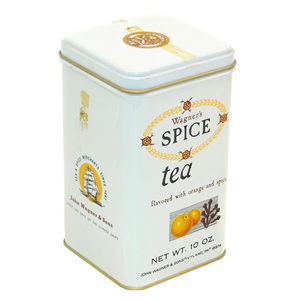 Wholesale Free Sample Custom Square Metal Twg Bulk Tea Caddy Tin Container Spice Tins Box Packaging