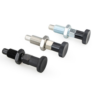 TANJA Bouton poussoir S20 en acier inoxydable à rappel par ressort, goupille d'indexation à tête ronde, filetage grossier 20 mm, usage général - Product Image 2