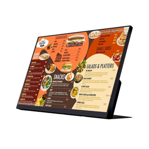 Pantalla Electrónica de Menú de Autoservicio para Restaurantes de 21.5 Pulgadas, Señalización Digital LCD, Animación de Texto, Montaje en Suelo, Control por Aplicación - Product Image 1