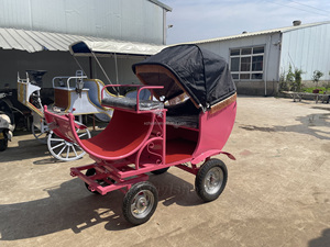 Mới nhất màu đen bốn bánh xe ngựa vận chuyển/dễ thương Pony vận chuyển/tuyệt vời ngựa Buggy - Product Image 5