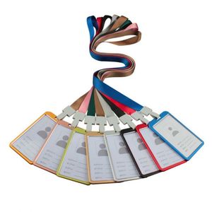 Porte-cartes de bureau en aluminium multicolores, badges nominatifs professionnels en métal pour employés, accessoires de lanière - Product Image 3