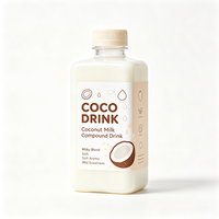 Étiquettes personnalisées Haoxuan pour bouteilles de lait de coco, étiquettes de boissons imprimées imperméables autocollantes, finition mate ou brillante
