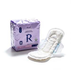 Rael Shigonite Cotton Pad Overnight Extra Absorbant 57cm Pour utilisation nocturne - Product Image 1