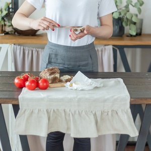 Serviettes de cuisine en lin à volants de luxe, nappes en coton tissé, torchons et sets de table pour salle à manger et hôtel – Vente en gros - Product Image 4