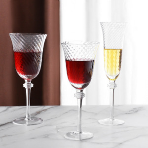 Samlife-FL25151 Flûtes à <span class=keywords><strong>champagne</strong></span> en cristal élégantes, soufflées à la main, design unique à <span class=keywords><strong>coupe</strong></span> diagonale, pour mariage/cadeau - Product Image 2
