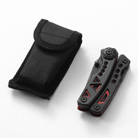Outil Multifonctionnel Tactique Noir 8-en-1 – Pince Pliante et Couteaux de Poche, Tournevis Multitool