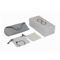 Accessoires d'emballage pour lunettes de soleil, boîte en papier rigide avec logo personnalisé, étui d'expédition pour lunettes, ensemble combiné, étui à lunettes, pochette, chiffon