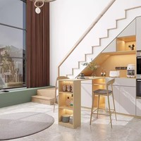 Meuble de rangement sous escalier moderne et personnalisé, buffet, mobilier de maison