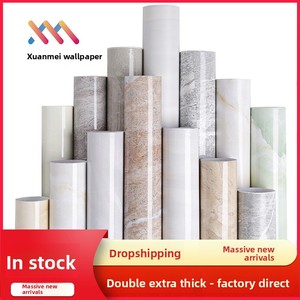 <span class=keywords><strong>Papier</strong></span> <span class=keywords><strong>peint</strong></span> PVC auto-adhésif moderne, épais, imperméable, effet marbre, anti-huile, pour cuisine, chambre, salon, usage domestique - Product Image 2