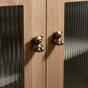 Kinderzimmer Bronze-Knöpfe Massiver Messing Schranktürgriffe Moderne Luxus-Küchen-Kommode Kleiderschrank Schubladengriffe - Product Image 5