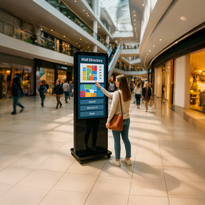 Pantalla de información digital de 55 pulgadas, quiosco de señalización digital Android 1080x1920, entrada de hotel <span class=keywords><strong>Lobb</strong></span> para comercio minorista - Product Image 5