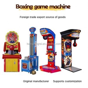 Machine de jeu de boxe d'intérieur électronique intelligente avec cible musicale, entraîneur de force et compteur de force, pour enfant, un joueur, en métal et verre - Product Image 4