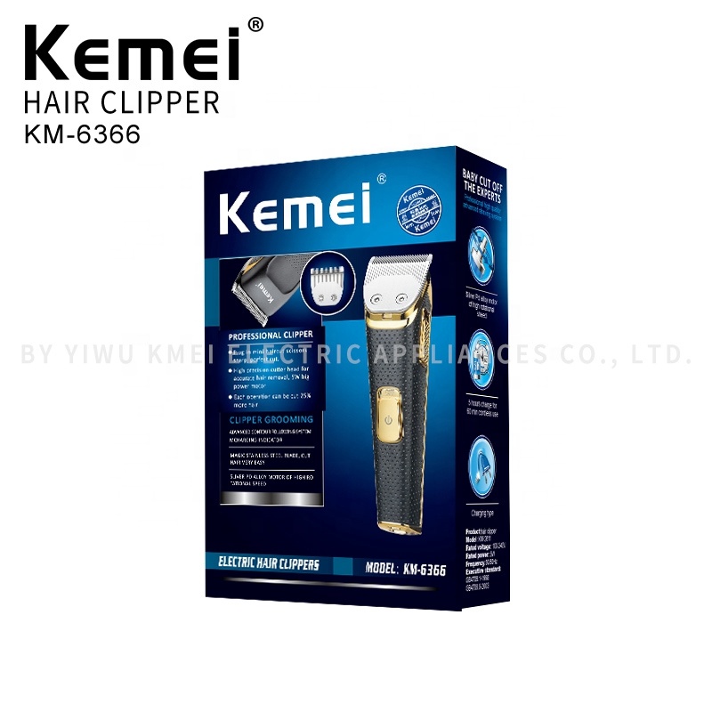 プロフェッショナル安い価格理髪師用品機器kemei km-6366ヘア