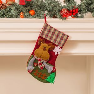 PARTYMENT <span class=keywords><strong>Chaussette</strong></span> de Noël en velours de qualité supérieure pour offrir en cadeau, grande capacité, <span class=keywords><strong>chaussette</strong></span> du Père Noël pour décorations et friandises, décoration de la maison - Product Image 3