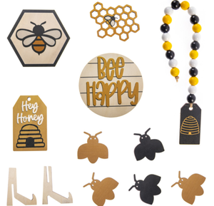 ชุด<span class=keywords><strong>2023</strong></span>เลี้ยงผึ้งแบบข้ามพรมแดนสำหรับสวนสไตล์ผึ้งชนบทถาดประดับชั้นเครื่องประดับไม้ตั้งโต๊ะ - Product Image 6