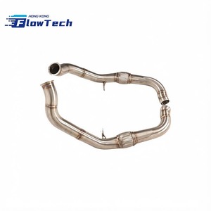 ระบบท่อไอเสียแบบดาวน์ไปป์สำหรับ Porsche Panamera 971 4.0T V8 Biturbo ผลิตจากสแตนเลส 304 ติดตั้งได้โดยตรง - Product Image 1
