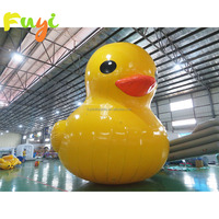 Canard jaune gonflable géant, grand canard en caoutchouc gonflable pour événements aquatiques en plein air, publicité, décoration