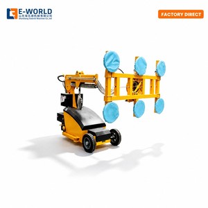 Lève-vitre mobile à ventouses 600 kg avec 6 ventouses en caoutchouc, alimenté par batterie, pour le transport de plaques d'acier et de marbre - Product Image 1
