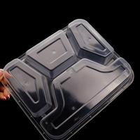Boîte à lunch empilable en PP de qualité alimentaire avec plusieurs compartiments, couvercle transparent, anti-fuite, pour salades, nouilles, à emporter, restaurant, bureau