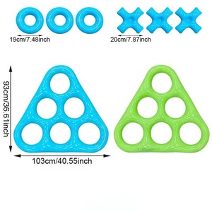 Nouveaux jouets de piscine gonflables <span class=keywords><strong>en</strong></span> PVC, jeu de lancer d'anneaux aquatiques, jouets aquatiques gonflables pour enfants - Product Image 4