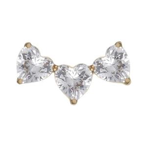 Nuevo ASTM F136 Titanio PVD 18K Oro Sin Rosca o Rosca Triple Corazón Extremos Conch Tragus Helix <span class=keywords><strong>Daith</strong></span> <span class=keywords><strong>Piercing</strong></span> Oreja Cuerpo - Product Image 1