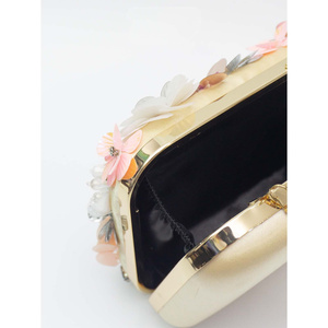 Borsa a tracolla a catena con motivo quadrato con perline da sera di lusso da donna alla moda - Product Image 5