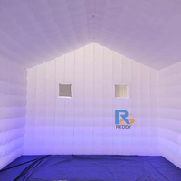 Grande maison gonflable extérieure portative de tente d'événement de cube matériel d'Oxford pour la partie