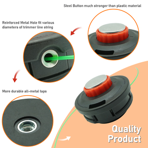 Testina di rifinitura MIMPN T35 in acciaio con pulsante per decespugliatore a gambo dritto Husqvarna 531300183 326LD 537388101 - Product Image 5