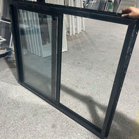 Ventanas de vidrio personalizadas de fábrica Ventana deslizante horizontal de aluminio Rotura térmica Ventana deslizante de aluminio Diseño moderno para el hogar