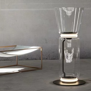 Thiết kế hiện đại Đèn sàn thủy tinh tối giản hiện đại với nguồn sáng LED cho phòng khách hoặc phòng ngủ - Product Image 2