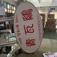 Vente en gros de boîte à lumière avec logo personnalisé boîte à lumière LED carrée en acrylique pour publicité