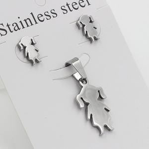 Fashion <b>Kids</b> <b>Jewelry</b> Set Cartoon <b>Jewelry</b> Type Trendy Cute Girls Women Earrings and Pendant Statement Gold <b>Jewelry</b> Sets - Product Image 4