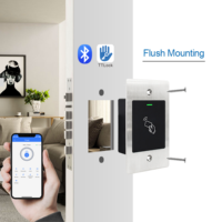 TTLOCK BLE Eingebautes Wasserdichtes und Vandalensicheres Smartes Zugangskontrollsystem, Optionale Rückwandbox mit RFID NFC-Karte zur Türöffnung