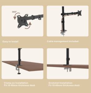 Giá Đỡ Màn Hình <span class=keywords><strong>Lcd</strong></span> Xoay Đối Trọng Phổ Biến Nhất Chất Lượng Cao Giá Đỡ Để Bàn - Product Image 5