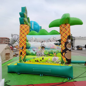 Chateau gonflable outdoor <b>bounce</b> house commercial inflatable safari jumping <b>castle</b> for children's parties - Product Image 6