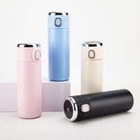 Bouteille Isotherme Intelligente en Acier Inoxydable 420 ml, Personnalisable avec Logo, Double Paroi Scellée, Affichage Numérique LED, Portable