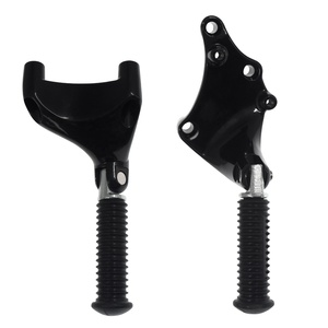 Kit de montage de repose-pieds de passager arrière noir pour Harley <span class=keywords><strong>Sportster</strong></span> XL <span class=keywords><strong>1200</strong></span> 883 quarante huit 2004-<span class=keywords><strong>2013</strong></span> - Product Image 1