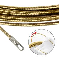 Tire-câble électrique en acier de 5m/10m, type serpentin, pour conduits et fils