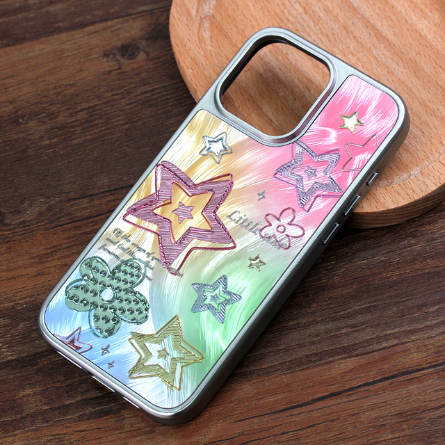 Luxury Gilded Craft Phone Case for iPhone 17 16 15 14 Pro Max Electroplated Custom Designer Pattern Shockproof Protective Case