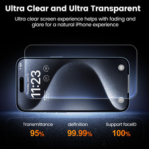 Protection d'écran HD confidentialité 9H avec outil d'installation, verre trempé pour <span class=keywords><strong>iPhone</strong></span> <span class=keywords><strong>X</strong></span>~18 Pro Max, verre trempé pour téléphone portable - Product Image 2