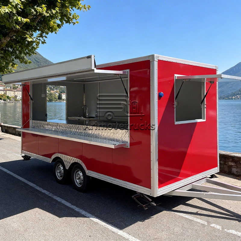 Commercial Food Truck Kitchen Trailer Hot