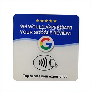 Autocollant NFC Google Review : Touchez pour noter votre expérience - NTAG215 13,56 MHz Mini Tag, Carte de contrôle d'accès, Étanche, Paiement et Utilisation Hôtelière - Product Image 1