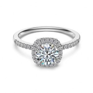 Dylam Classic Design <b>925</b> Sterling <b>Silver</b> Eternity Band 1ct VVS1 D Color Moissanite Stone Wedding Engagement <b>Rings</b> for Women - Product Image 1