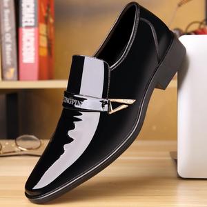 <span class=keywords><strong>Zapatos</strong></span> de Cuero PU Ligeros con Suela <span class=keywords><strong>Dura</strong></span>, <span class=keywords><strong>Zapatos</strong></span> Casuales Negros, Mocasines de Negocios Sin Cordones para Hombre, <span class=keywords><strong>Zapatos</strong></span> de Cuero, Venta al Por Mayor, Envío Directo - Product Image 3