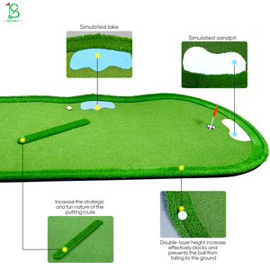 Tapis de golf de qualité supérieure à 9 trous gazon artificiel personnalisable vert de golf pour l'entraînement de golf <span class=keywords><strong>professionnel</strong></span> à domicile - Product Image 2