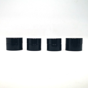 Bocaux de stockage en verre noir anti-UV de 5 ml, rechargeables, pour crème cosmétique, avec couvercle à vis en plastique - Product Image 3