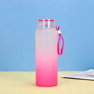 Bouteille en verre dégradé de 500 ml à large ouverture pour smoothies, fournie directement par l'usine - Product Image 5
