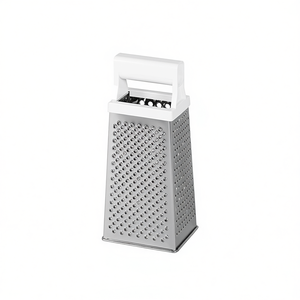 Square Grater 24cm Stainless Steel For Cheese <b>Vegetables</b> Kitchen Use - Product Image 2