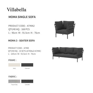 Juego de sofás de jardín de lujo, muebles de exterior de aluminio, sofá moderno para todo tipo de clima, muebles de patio para Hotel Resort - Product Image 4